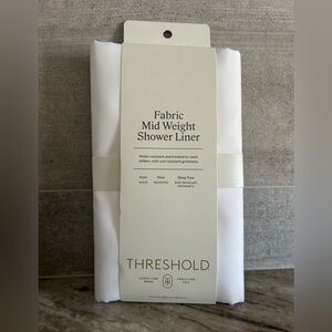 THRESHOLD FABRIC MID WEIGHT SHOWER LINER